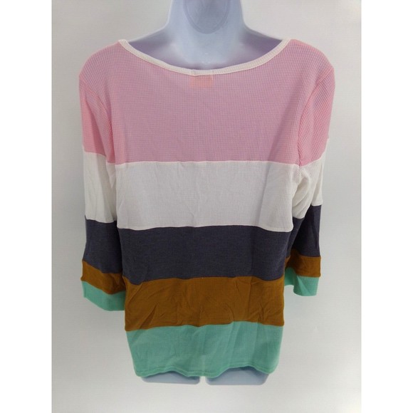 Lovely Melody womens long sleeve waffle knit top size Small - Picture 3 of 7